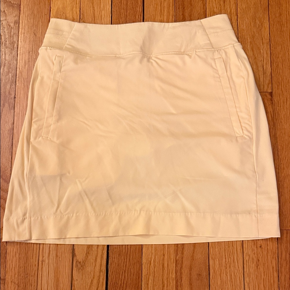 Athleta Light Yellow Active Mini Skort Size 0